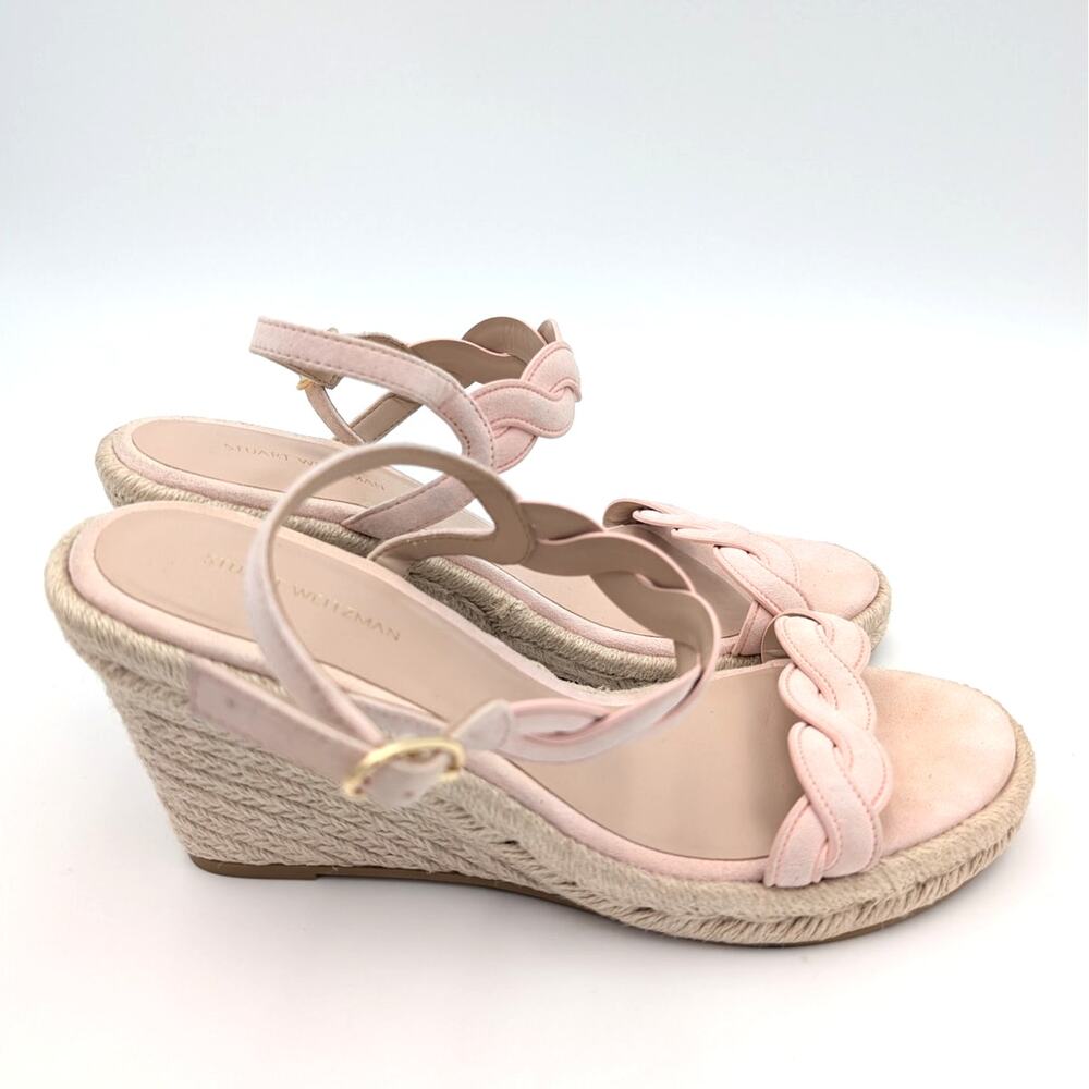 Stuart Weitzman Twist Espadrille Platform Wedge S… - image 3